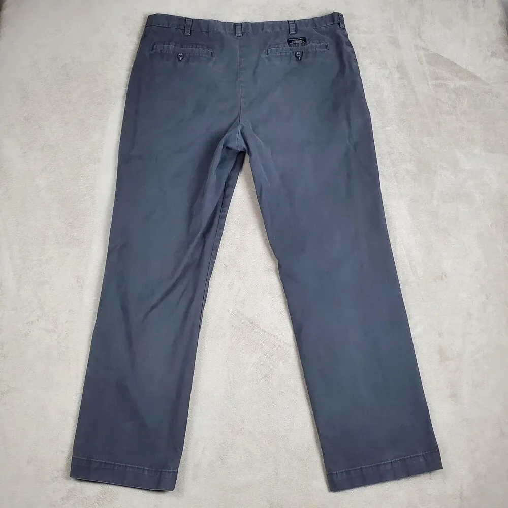 Banana Republic Aiden Chino Pants Mens 38x30 Gray Classic Fit Stretch Casual